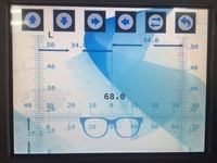 Focimètre automatique UV à écran tactile de 7 pouces blanc avec impression PD pour les tests de lentilles