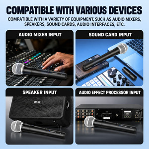 Émetteur-récepteur de microphone sans fil, transmission de microphone filaire vers sans fil pour la scène et les performances - Product Image 6
