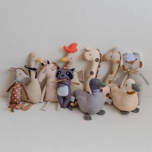 Juguetes de Tela Masticables para Bebés, Muñecos de Jirafa, León y Oso de Algodón Orgánico, Peluches de Animales Seguros para la Dentición, Regalo para Recién Nacidos - Product Image 3