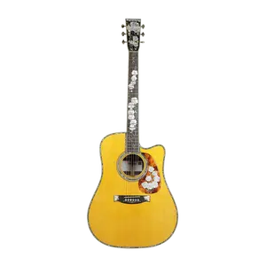 가브리엘 기타 6 현 중국 제작 마스터 그레이드 스티카 스프루스 인도 로즈 우드 솔리드 우드 어쿠스틱 기타