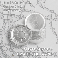 Barquettes à tarte en aluminium jetables personnalisées de haute qualité, barquettes en plastique PE de qualité alimentaire, barquettes en pulpe moulée pour la cuisson