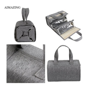 Appeso Roll-Up Sacchetto di Trucco/Kit di Cortesia/Organizzatore di Viaggi per Le Donne-4 Rimovibile Borse di Stoccaggio-organizzare Make Up - Product Image 5