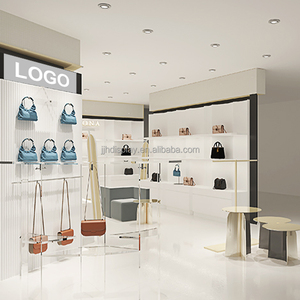 Thời Trang Sang Trọng Tủ Tường Phụ Nữ Túi Xách Hiển Thị Đứng Kiosk Thiết Kế Cho Phụ Nữ Túi Xách Túi Xách Ý Tưởng Kệ Túi Trường Hợp Đồ Nội Thất - Product Image 3