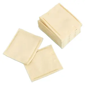 新型可重复使用的竹纤维定制清洁垫天然环保面部卸妆液竹纤维棉垫