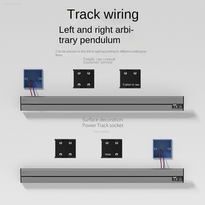 Toma de riel de alimentación de fabricación pequeña para el hogar, toma de riel móvil de 8000W de bronce fosforado dedicado invisible - Product Image 2