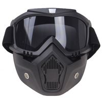 Masque de moto populaire et tendance, véritable masque de protection anti-vent et anti-poussière pour moto tout-terrain, protection UV400