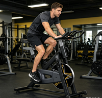 Set Professionali per Palestra e Fitness, Bicicletta da Spinning Magnetica Commerciale con Volano da 13kg, 16kg, 18kg, 20kg, Bicicleta Ergométrica