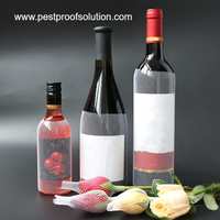 Protège-bouteilles en maille pour spiritueux, manchons de protection en maille pour vin longs, manchon de bouteille de vin en filet PE