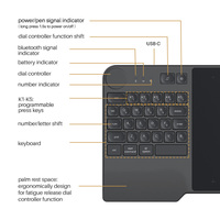 Huion KD200 art animation design stylet tablette graphique dessin avec clavier