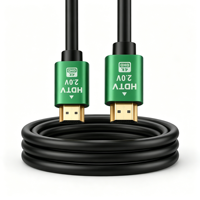 Kabel HDMI 2.0 Ultra High Speed 4K 18Gbps dengan Casing Paduan Seng Hijau, 4K 60Hz HDMIR EARC Kabel Ethernet untuk PS5 Xbox Monitor Proyektor