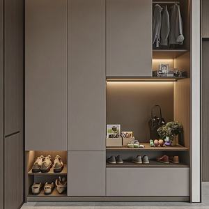 Современная деревянная мебель под заказ, угловой шкаф для гостиной, стойка для хранения обуви, входы в квартиру, шкаф в коридоре - Product Image 1