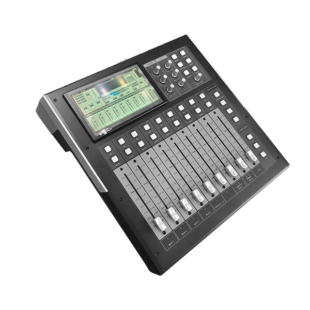 Professional 10-Channel USB Digital Metal Audio Mixer Console with Looping and Effects for Live Sound & Recording