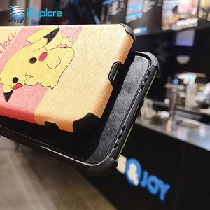 Iexplore Mềm TPU 3D Embossment Tùy Chỉnh Màu Sắc In Ấn Phim Hoạt Hình Pikachu Lụa Mô Hình PU Da Điện Thoại Trường Hợp Đối Với iPhone 15 Pro Max - Product Image 3
