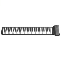 Wholesale Cheap Price Digital 61 Keys Portable Folding Keyboard Students Adults Beginner Roll up Piano