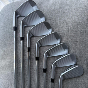Juego de Palos de <span class=keywords><strong>Golf</strong></span> para Diestros 2025, Hierros 4-PW de Acero Inoxidable con Empuñadura de Goma para Golfistas - Hierros Negros para Usuarios Diestros - Product Image 5
