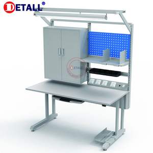 Plans <span class=keywords><strong>de</strong></span> table <span class=keywords><strong>de</strong></span> <span class=keywords><strong>travail</strong></span> modulaire réglable ESD Detall avec certification CE - Product Image 5
