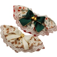 Nouveau Bavoir en dentelle de Noël en coton uni pour chats et chiens, transfrontalier, réglable, accessoire tour de cou, pour tous