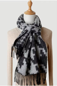 Premium Multi-Color Wool Blend Long Scarf Cozy Warm Neck <b>Wrap</b> Autumn Anti-Bacterial Durable for Daily & Casual Wear - Product Image 5