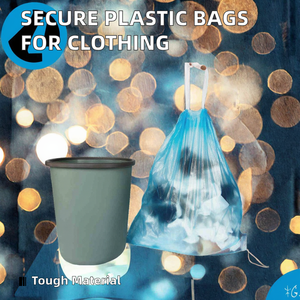 HDPE vuông dưới dây rút túi rác với nhiệt con dấu an toàn đóng cửa thuận tiện Thiết kế vệ sinh - Product Image 2