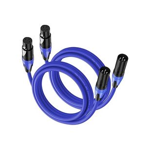 3 pies Durable Flexible Cancelación de ruido 3 pines <span class=keywords><strong>XLR</strong></span> Snake Patch <span class=keywords><strong>Cable</strong></span> estándar <span class=keywords><strong>XLR</strong></span> <span class=keywords><strong>macho</strong></span> <span class=keywords><strong>a</strong></span> hembra <span class=keywords><strong>Cable</strong></span> de micrófono equilibrado - Product Image 6
