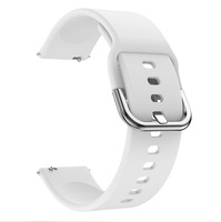 Pour samsung galaxy Watch Bracelet en silicone avec boucle colorée 20mm 22mm Bracelet en silicone