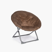 Fauteuil de luxe Moon Circle Light avec structure métallique pour chambre à coucher, dortoirs, appartements, jardin, cour, salon extérieur