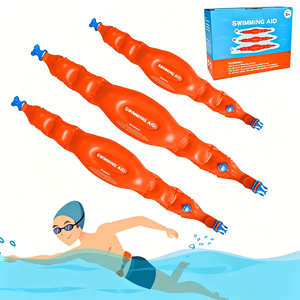 Ceinture de flottaison gonflable pour enfants et adultes, <span class=keywords><strong>gilet</strong></span> d'entraînement de natation en PVC 0,3 mm avec support de flottabilité dorsale - Product Image 3