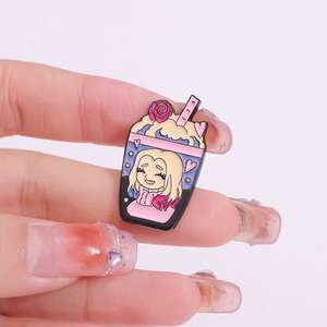 شارات معدنية ظريفة للفتيات من الهالوين ، مستوحاة من الشاي بالحليب ، لفستان أو هدية عيد الميلاد - Product Image 4