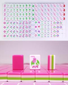 Juego de Fichas de Mahjong Americanas Personalizadas, de Acrílico de 4 Capas, con Grabado de Rosa Roja, de Lujo, Modernas, Ecológicas, Duraderas y Portátiles, para 4/8 Jugadores - Product Image 2