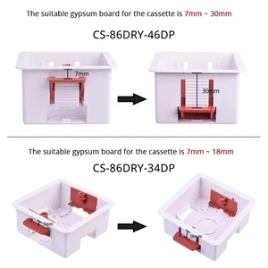 Interruptor de Pared de PVC Tipo <span class=keywords><strong>86</strong></span> NOVSKI NS-K2, Nivel de Protección IP54, Caja Oculta Inferior, Certificación CE, Estilo Cuadrado - Product Image 5