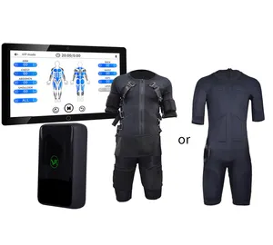 Fitness electrostimulation suit reviews only 2*20min a week to muscle building