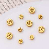 Simple 6-9mm Micro Zircon Creux Rond Lâche Perlé Grande Petite Perle D'espacement pour DIY Bracelet Collier Bijoux Accessoires