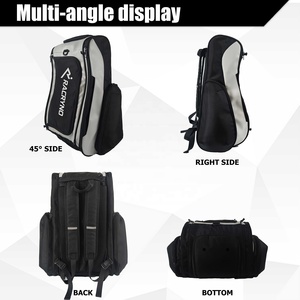 Zaino Personalizzabile Impermeabile in PU per Pickleball con Scomparto per Scarpe, Zaino per <span class=keywords><strong>Padel</strong></span>, Borsa per Racchette da Tennis e Squash - Product Image 5