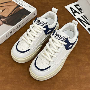 Chaussures de skate décontractées pour femmes, nouvelle mode printemps-automne, respirantes, à lacets, design blanc, modèle 2026 - Product Image 5