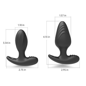 Wearable <b>remote</b>-<b>controlled</b> <b>vibrating</b> anal plug prostate massager for men and women, <b>vibrating</b> rod sex toy. - Product Image 5
