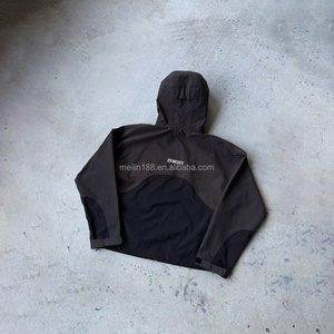 High Quality Custom Waterproof <b>Rain</b> Outdoor Nylon Mask <b>Jackets</b> <b>Lightweight</b> Nylon Plus Size Full Zip Windbreaker <b>Jackets</b> for <b>Men</b> - Product Image 2