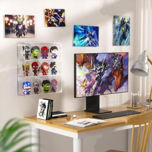 <span class=keywords><strong>Vitrine</strong></span> murale en acrylique <span class=keywords><strong>pour</strong></span> mini figurine Pop Pierres de cristal minéral à collectionner - Product Image 3