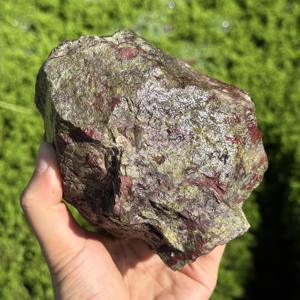 Piedra Natural de Sangre de Dragón, Jaspe Dragón en Bruto, Cristal Curativo, Espécimen Mineral para Joyería, Decoración del Hogar, Venta al por Mayor - Product Image 5