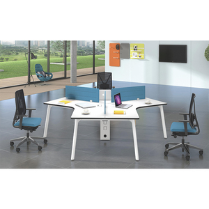 Escritorio Modular de Diseño Moderno y Duradero de Madera Borito XNF-3560, Tamaño Estándar, para 4-6 Personas, Muebles de Oficina, Precios de Fábrica - Product Image 3