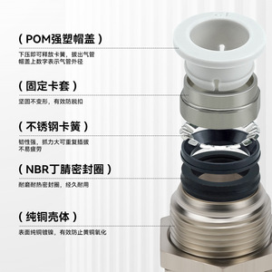 ข้อต่อแบบเชื่อมเร็ว Pm 12 01 พร้อมเกลียวใน สำหรับชิ้นส่วนนิวเมติกอากาศอัด - Product Image 5