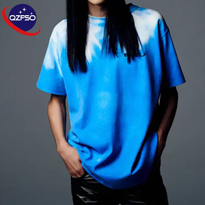 เสื้อยืด QZFSO แบบเปลี่ยนสีตามอุณหภูมิ เสื้อยืดกราฟิกเปล่าทรงใหญ่แบบครอปสำหรับผู้ชาย - Product Image 1