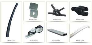 Auvent rétractable en aluminium pour porte, dôme hollandais, 6306120000, plastique 52x10mm, aluminium anodisé, <span class=keywords><strong>polyester</strong></span> <span class=keywords><strong>ou</strong></span> <span class=keywords><strong>acrylique</strong></span> - Product Image 2