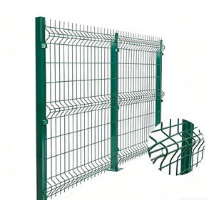 Clôture décorative en fil métallique courbé 3D, résistante à la rouille, aux intempéries, robuste, pour jardin, villa, ferme, clôture de propriété - Product Image 2