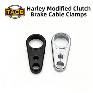 Support de fixation de câble de frein et d'embrayage 25MM pour moto Harley, VTT, buggy de plage, noir chromé, support de tuyau d'huile - Product Image 6