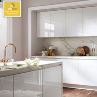 CBMMART Fabrication chinoise de cuisine modulaire de haute qualité, armoires durables, quartz artificiel, robinet, panier de tiroir