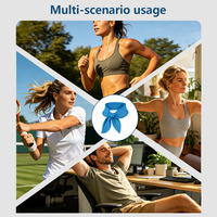 Écharpe rafraîchissante respirante pour le cou, compresse chaude/froide, gel solide, serviette, bandana froid, bandeau, bracelet pour le sport, la randonnée, le yoga