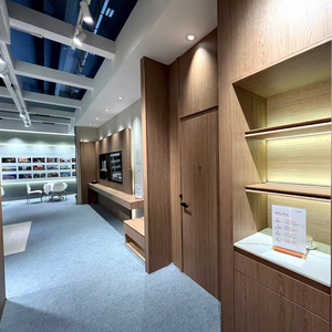 نظام خزائن ميلينكو مخصص بألوان متناسقة، هيكل سميك مقاوم للصدأ والرطوبة، خزانة عرض لغرفة المعيشة - Product Image 4