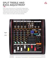 Console de mixage audio professionnelle M4 à 4 canaux, interface USB pour diffusion en direct, spectacle en plein air, podcasting, DJ, scène
