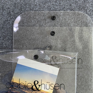 Đặc Biệt Tùy Chỉnh Logo Rõ Ràng <span class=keywords><strong>PVC</strong></span> Bao Bì Túi, <span class=keywords><strong>PVC</strong></span> Quần Áo Túi Với Nút - Product Image 6