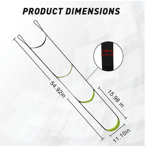 3-चरण हल्के नायलॉन सीढ़ी फोल्डेबल घर्षण प्रतिरोधी वेबबिंग और रस्सी के साथ रोप के साथ रोप - Product Image 4